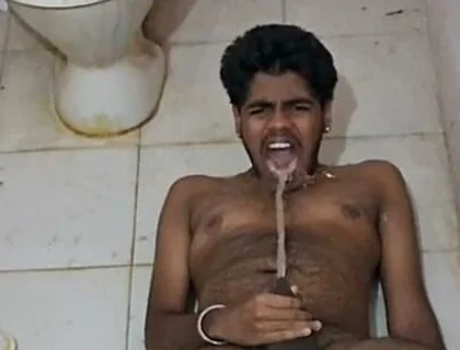 Desi Tamil Piss Drinking Slave