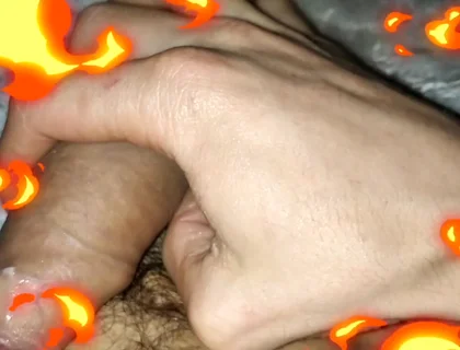 The Man's Huge Cock Is so Hot It Literally Burns!!
