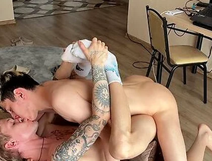Big Dick Fresh Out The Shower Makes Friend Suck And Get Fucked