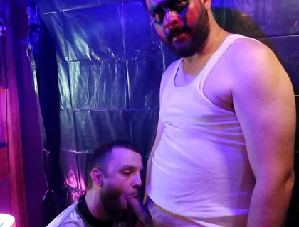 Risky BJ at Halloween Party While People Were Watching