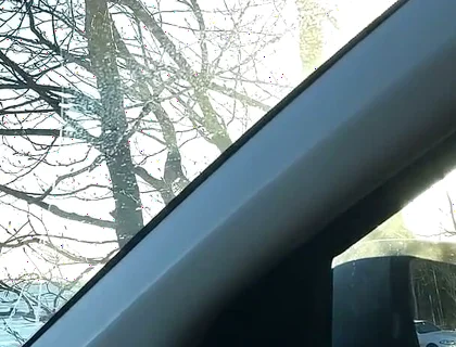Erking off in the Car and Cumming - Uncut Cock