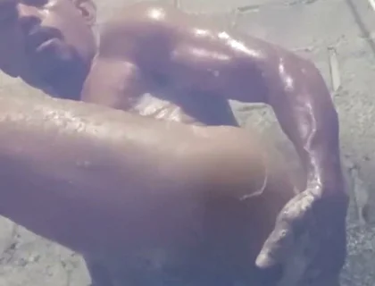 Handjob in the Shower with Finger in Ass, How Hot