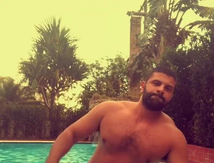 Poolboy Gets Fucked by Big Guy