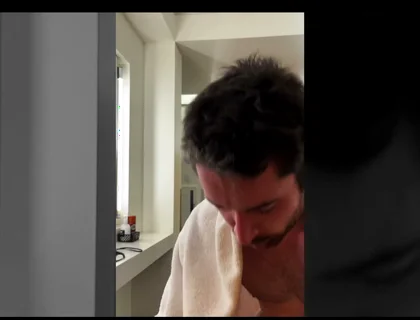 Drying off Locker Room After My Post-workout Shower