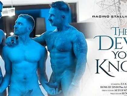 The Devil You Know - Raw Devotion In Chains - Sir Peter Sees Leander Worship Two Big-dick Stepdaddies