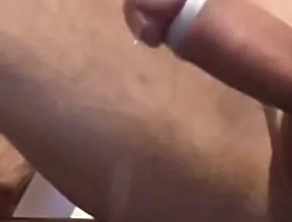 The Puppy's Tail Wags and Drips Until the Final Orgasm