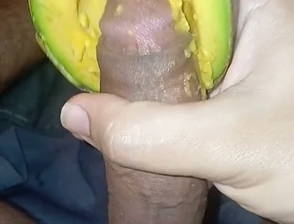 Picking an Avocado with Great Pleasure Until I Ejaculate.