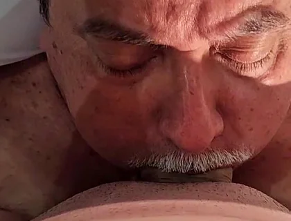 Boy Cumming on Stepdaddy