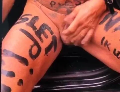 Straf Aan Boom Vastgebonden