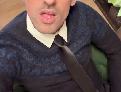Stepdaddy Showing off Big Cock and Pissing