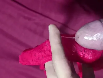 Jerking off with My Friend's Thong