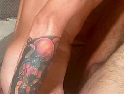 I Fuck My Straight Neighbor for the First Time Then Flips Me Over and Thrusts His Cock All the Way Inside Me and Pounds Away