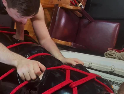 Latex Edging with Kris and Pup Amp