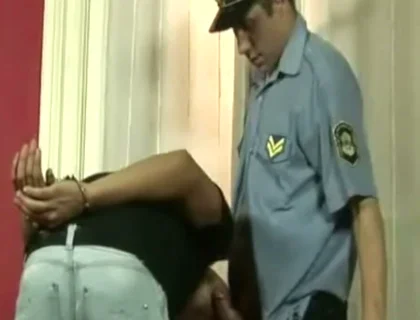 Mpunition by Policeman in Uniform