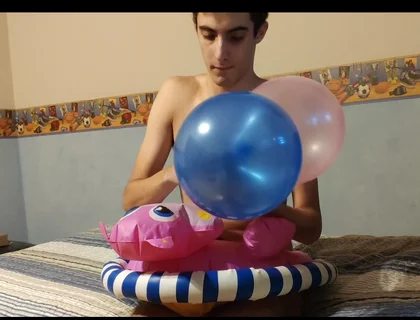 Inflatable Hippo and Ballons!