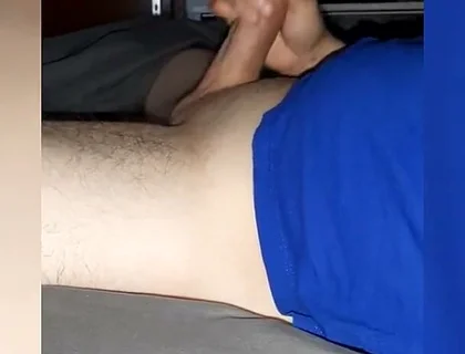 Big White Cock Gets Jerked Until Cum 2