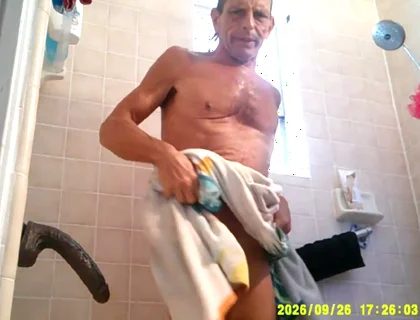 9-26-26 Naked After Tan Shower and Big Bad Leroy Brown Gets a Ride
