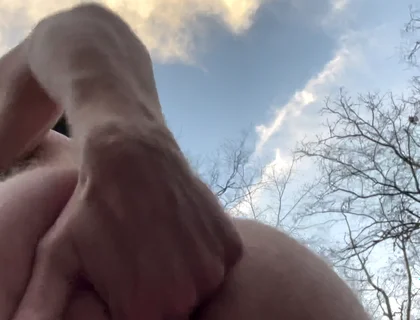 Outdoor Masturbation on My Hike