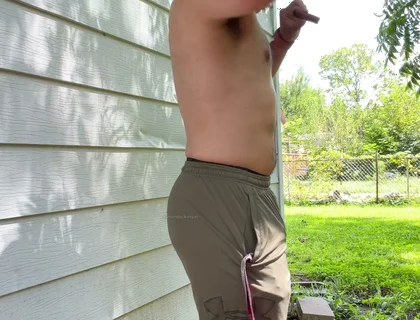 Bearded Muscle Cub Cigar Cum Outdoors