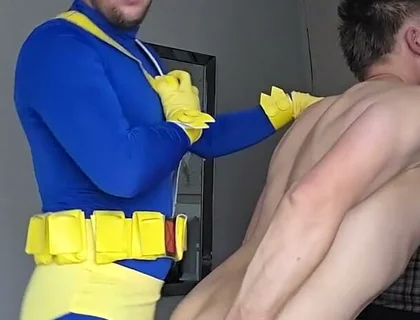 Fucking My Step Brother After Yhe Fancy Dress Party He Told Me Leave My Cyclops Outfit on