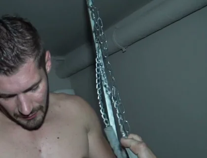Twink Fucked in Sling by Straight
