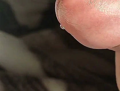 Uncut Close up Jerk off and Cum