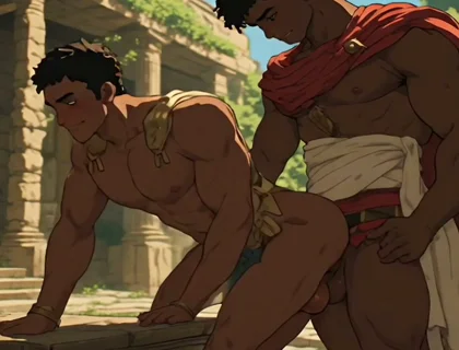 Ebony Compilation of Roman Soldier and Gladiator Cartoon Hentai Animation