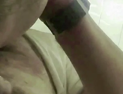 The Boss's Cum Drenched the Camera. a Blowjob in the Office Restroom.