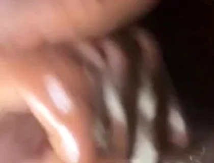 Horny Breeding Big Black Cock Stroking and Cumming Hard