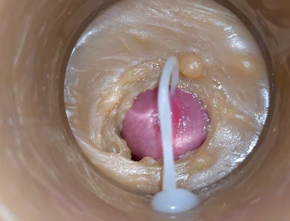 Mini-cam in Pussy During Fucking! Girl Getting Huge Creampie 4K