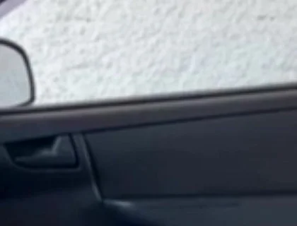 Brunette Jerking off in the Car