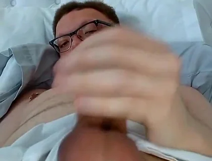 Laid-back Edging My Ringed up Cock and Bouncing My Balls