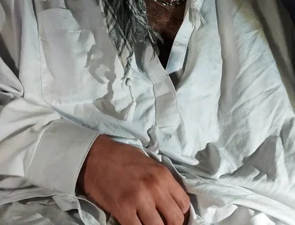 Dirtyjunkbro Dressed in Afghan Clothes, Cover Socks Piss in and Piss Drink