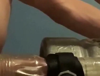 My Fleshlight Ice Strapped to a Keg