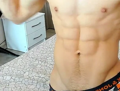 Young Russian Guy Show off Muscle