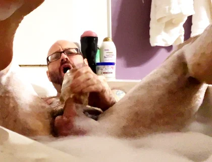 Rub a Dub Dub a Handsome Hairy Horny Stepdaddy in the Tub