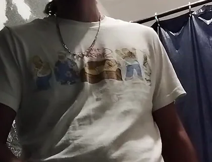 Boy Having Pleasure in the Bathroom