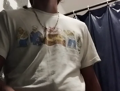 Boy Having Pleasure in the Bathroom