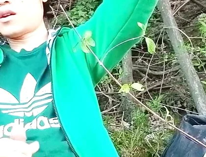 Jon Arteen. Twink's Jerk off Outdoor in Nature Ends in a Frustrating Ruined Orgasm. Solo Tease, Long Build-up, Loss of Control