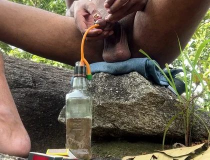 I tried to pierce my dick in outdoor but i failed