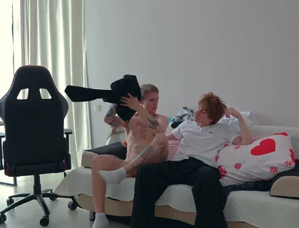 Two Students in the Yard: Big Cock Top, Deepthroat, Then He Wrecks the Cute Twink’s Smooth Ass