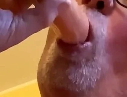 Cumshot in Mouth Is Tasty