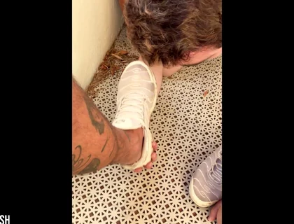Licking Aplha's Sneaker and Feet
