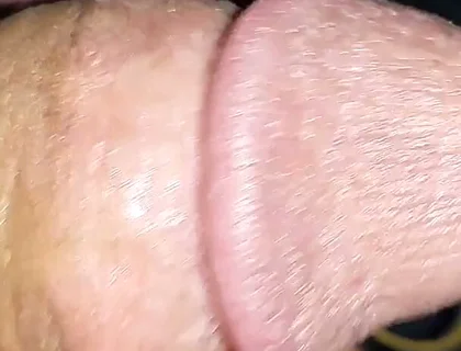 Anal Sex Toy Inside My Ass Ring Cock and Eggs Handjob in Close-up