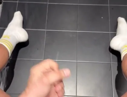Masturbating in the Bathroom of the Hotel