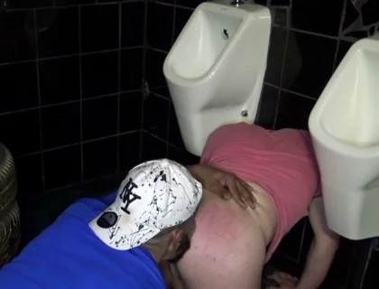 Slut Fucked Raw in Public Toilets by Arab