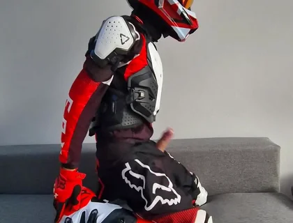A Very Excited Biker Marked His New Fox Boots