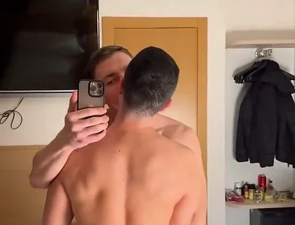 Frotting and Double Cumshots with Muscle Bro