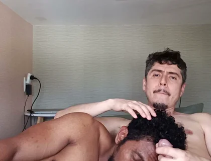 Cumshot on Bodybuilder's Face
