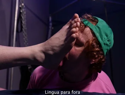 Christian Hunter Worships the Feet, Socks, and Sneakers of Dom Master Victor Punish
